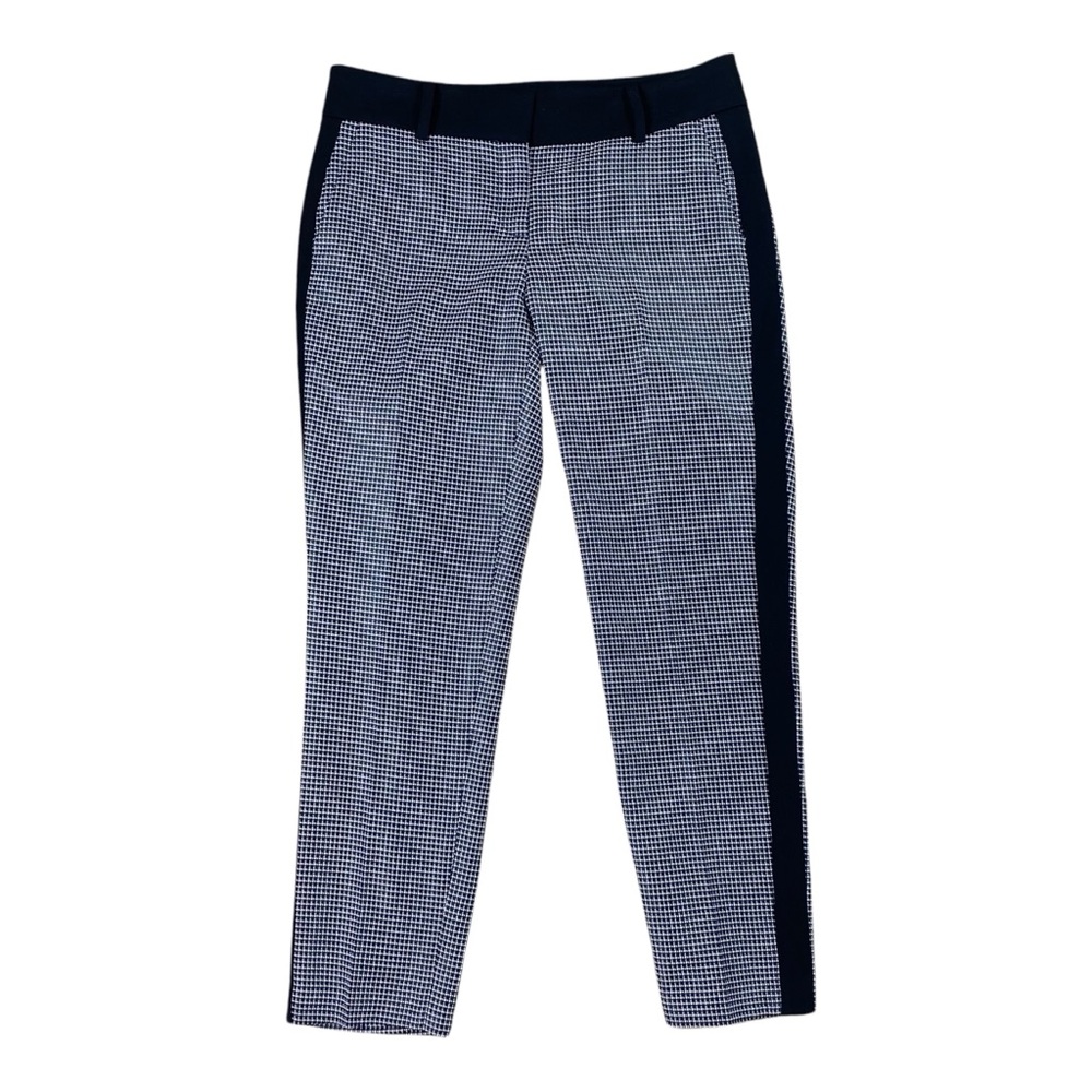 Woman’s Ann Taylor black and white checkered ankle pants size 4P